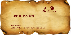Ludik Maura névjegykártya